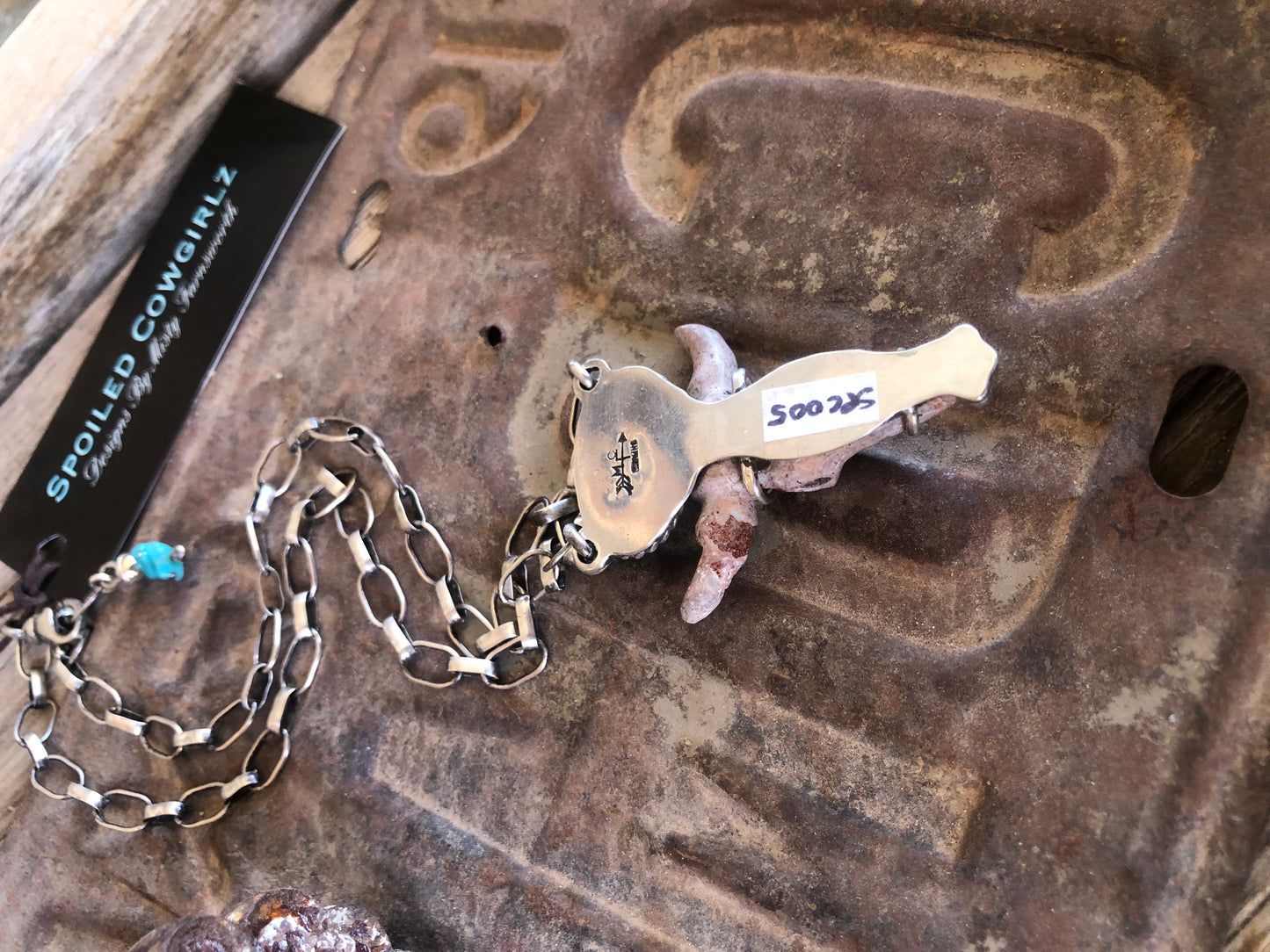 Fire Opal Take No Bull Necklace