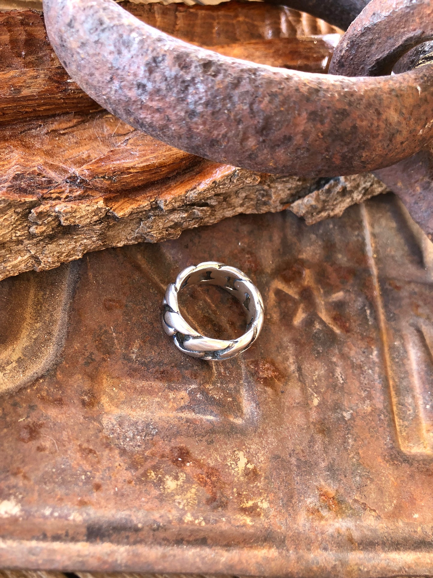 .925 Cuban Curb Chain Ring