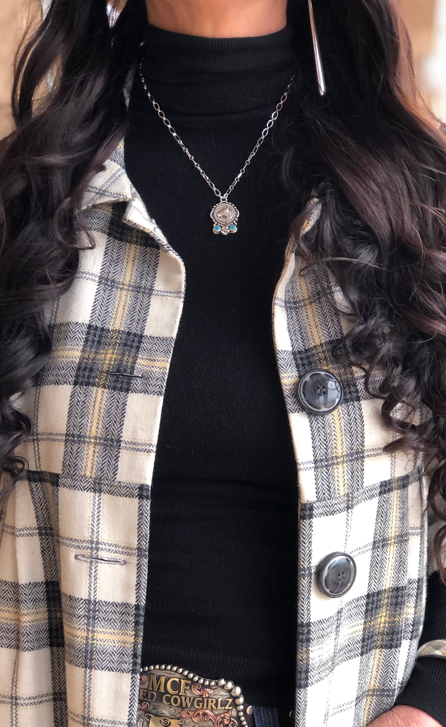 Horse Head Coin Necklace