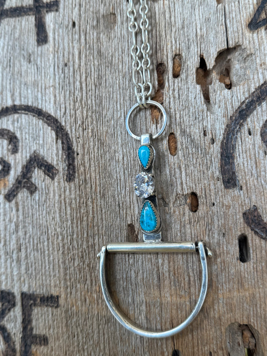 .925 Snaffle Bit Statement Necklace