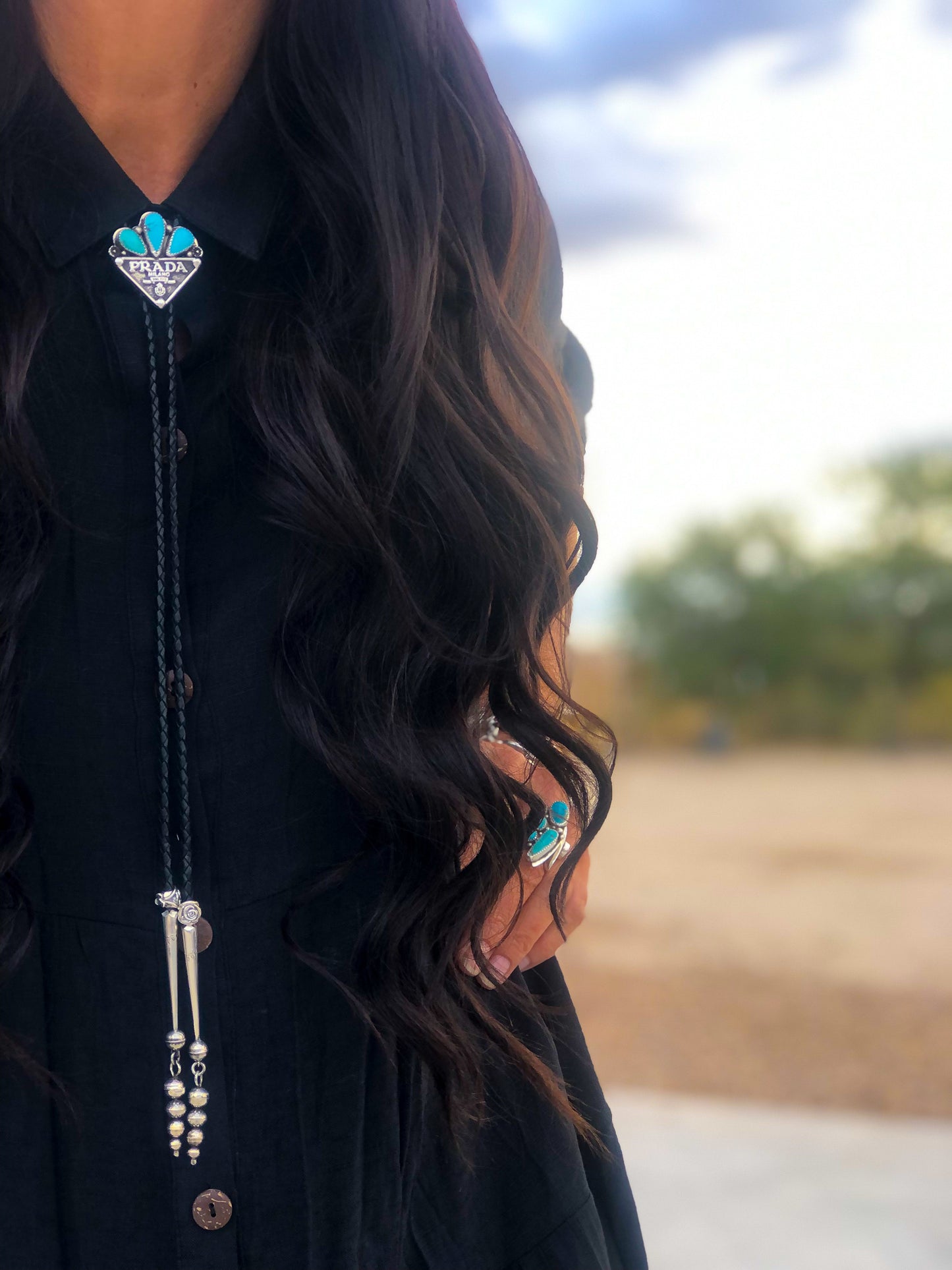 Kingman Turquoise Logo Bolo
