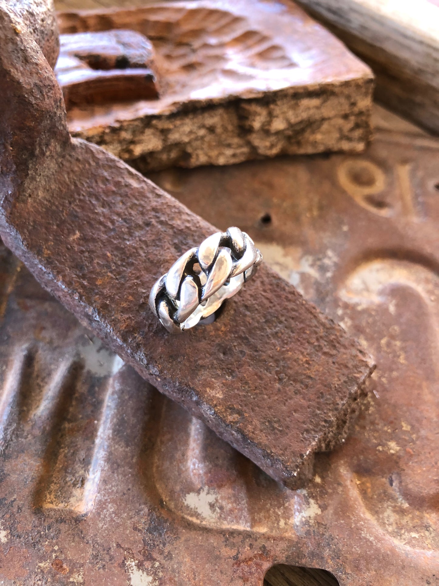 .925 Cuban Curb Chain Ring