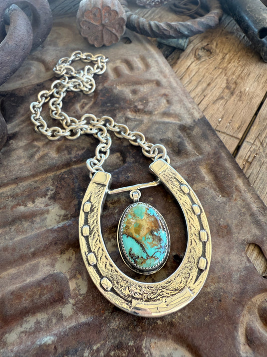 .925 Horseshoe & Royston Necklace