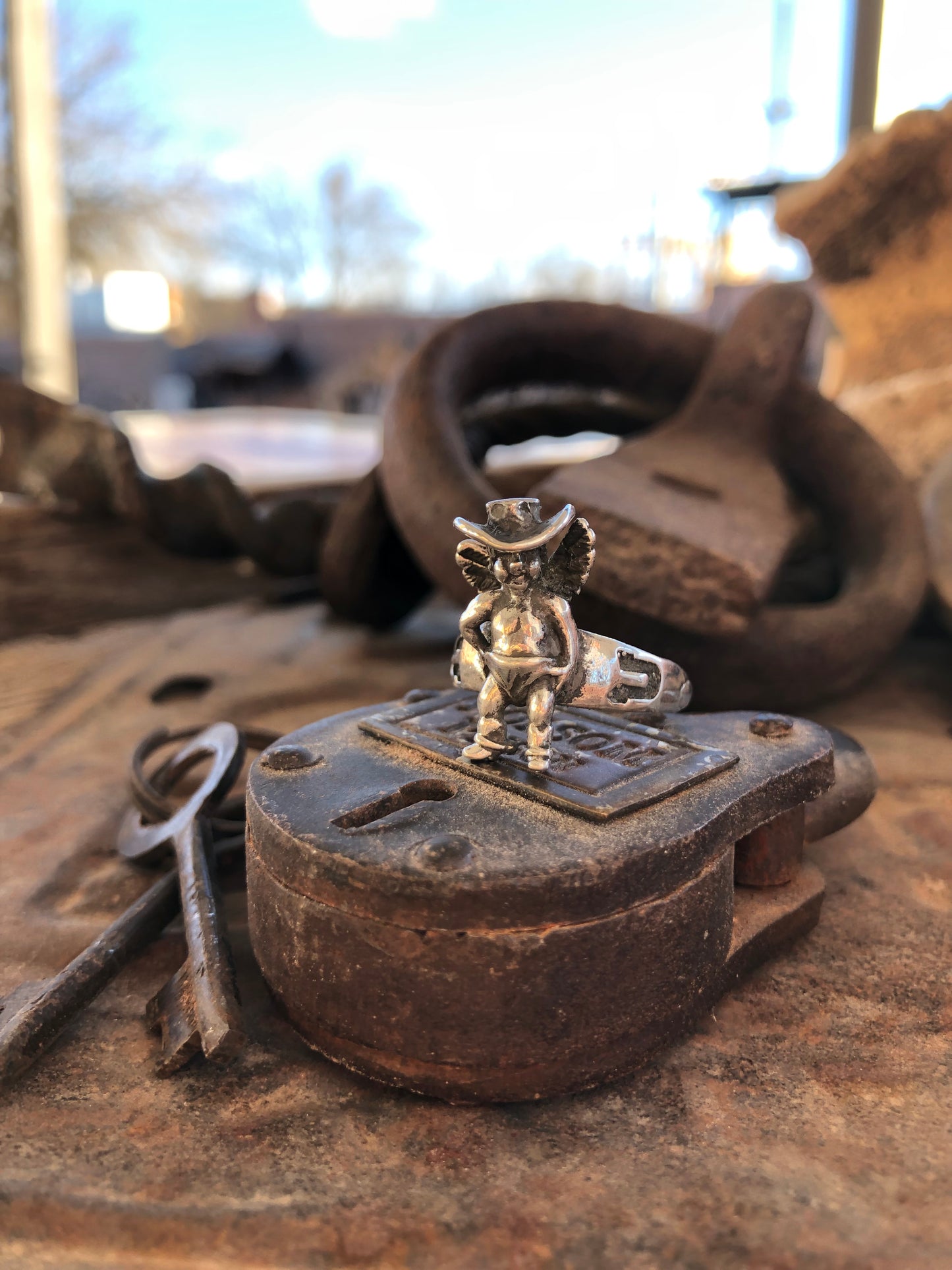 Cupid Cowboy Ring Size 8.5