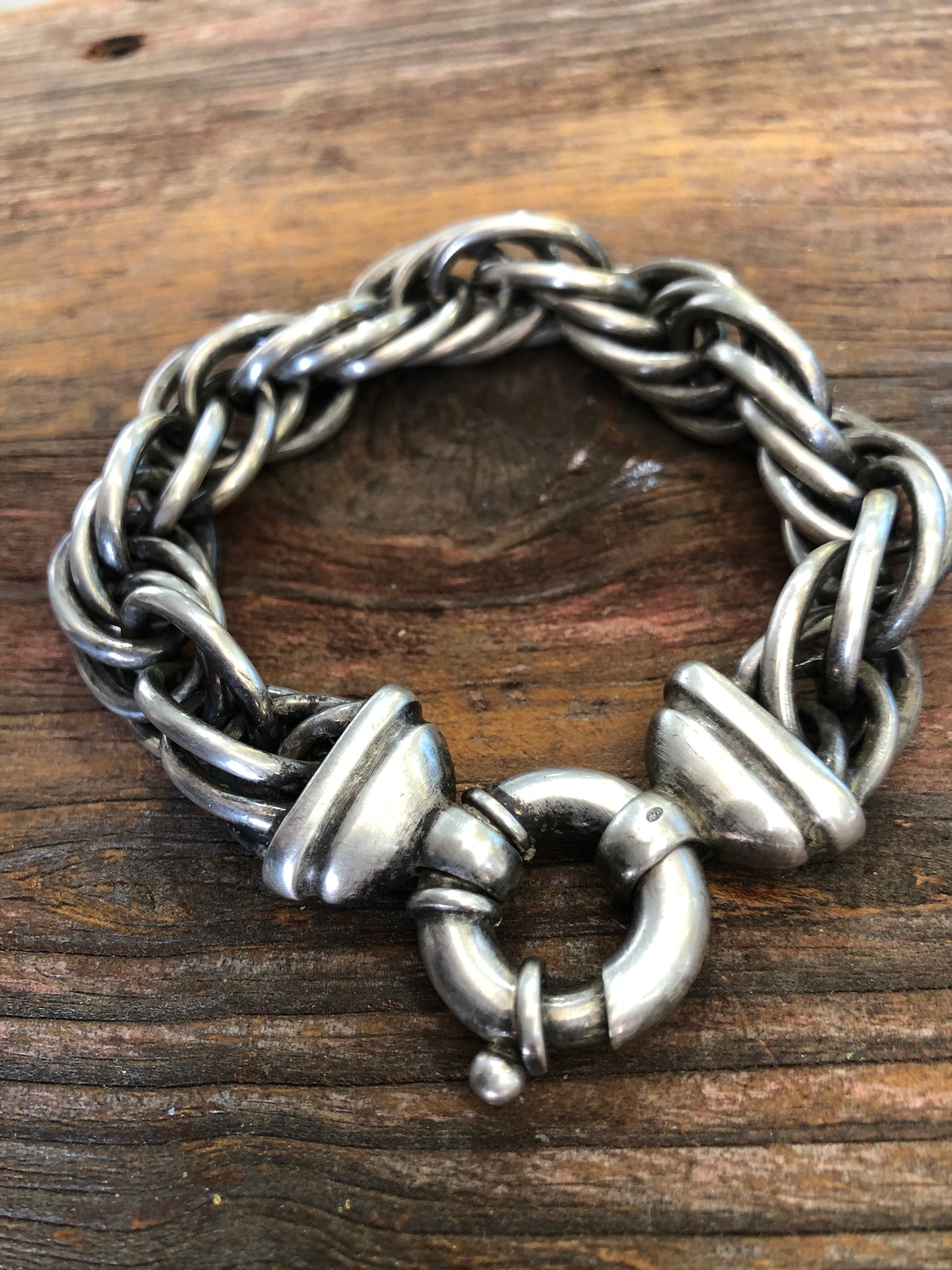 Vintage Heavy Rope Twist Chain Bracelet