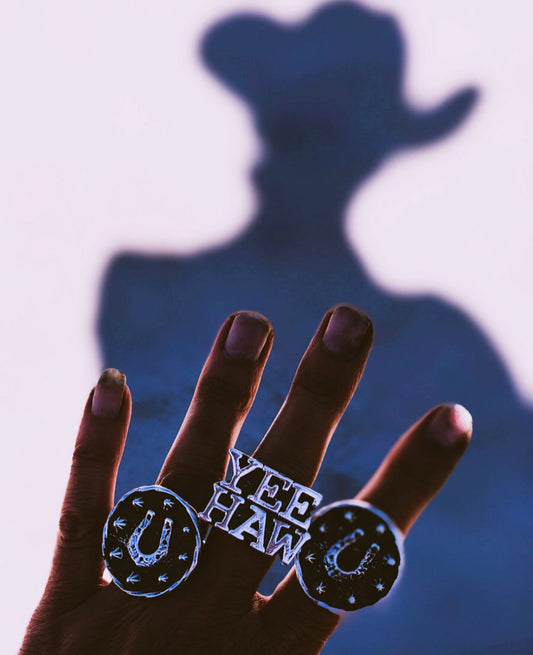 YEEHAW Statement Ring Size 9.5