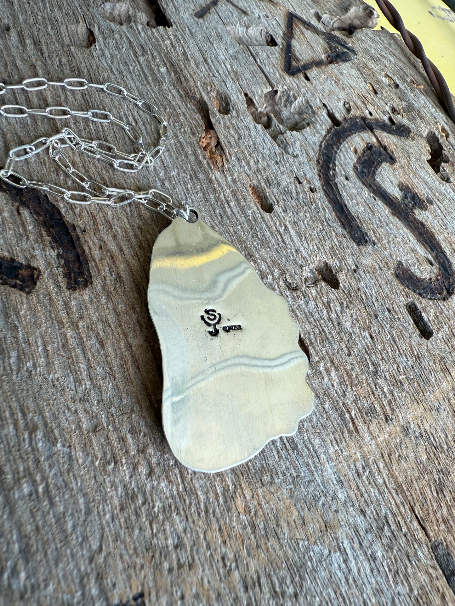 .925 Upcycled China Plate Necklace