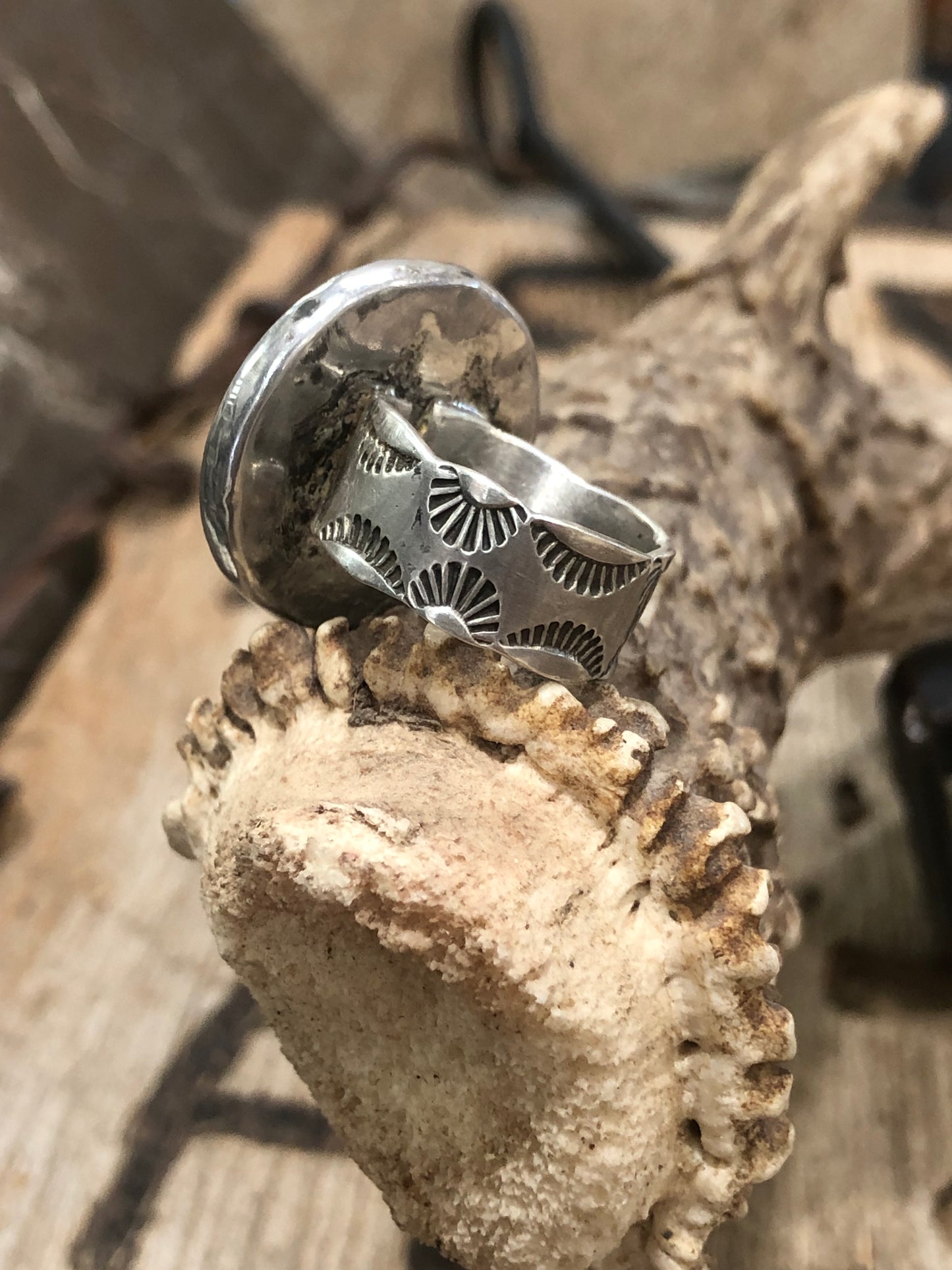 NO BULL Sterling Statement Ring Size 7.5