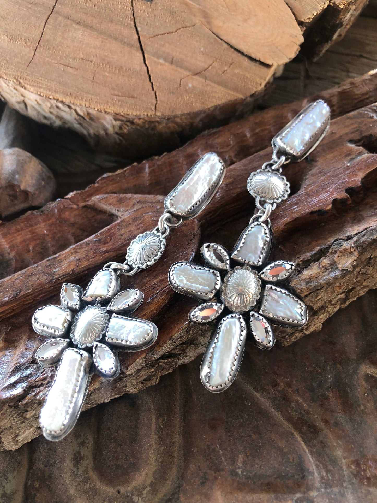 Pearl & Crystal Statement Earrings