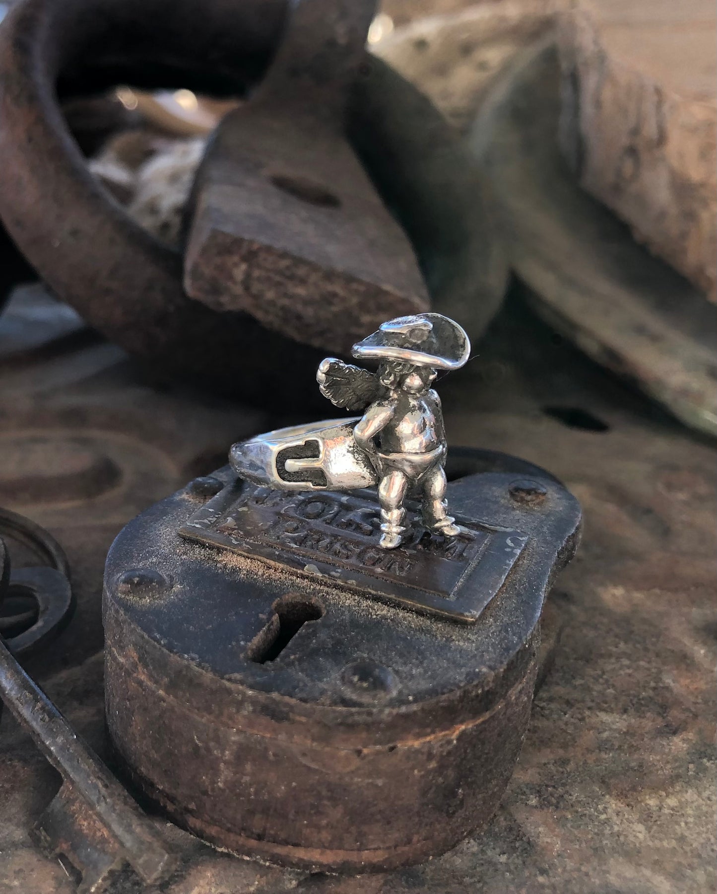 Cupid Cowboy Ring Size 8.5