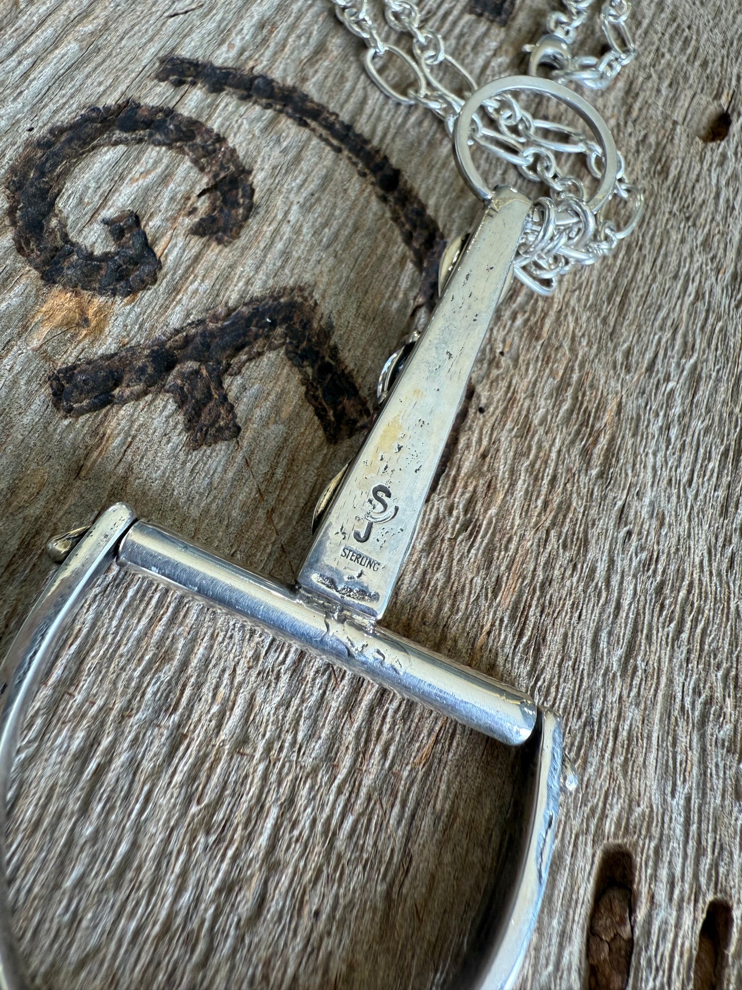 .925 Snaffle Bit Statement Necklace