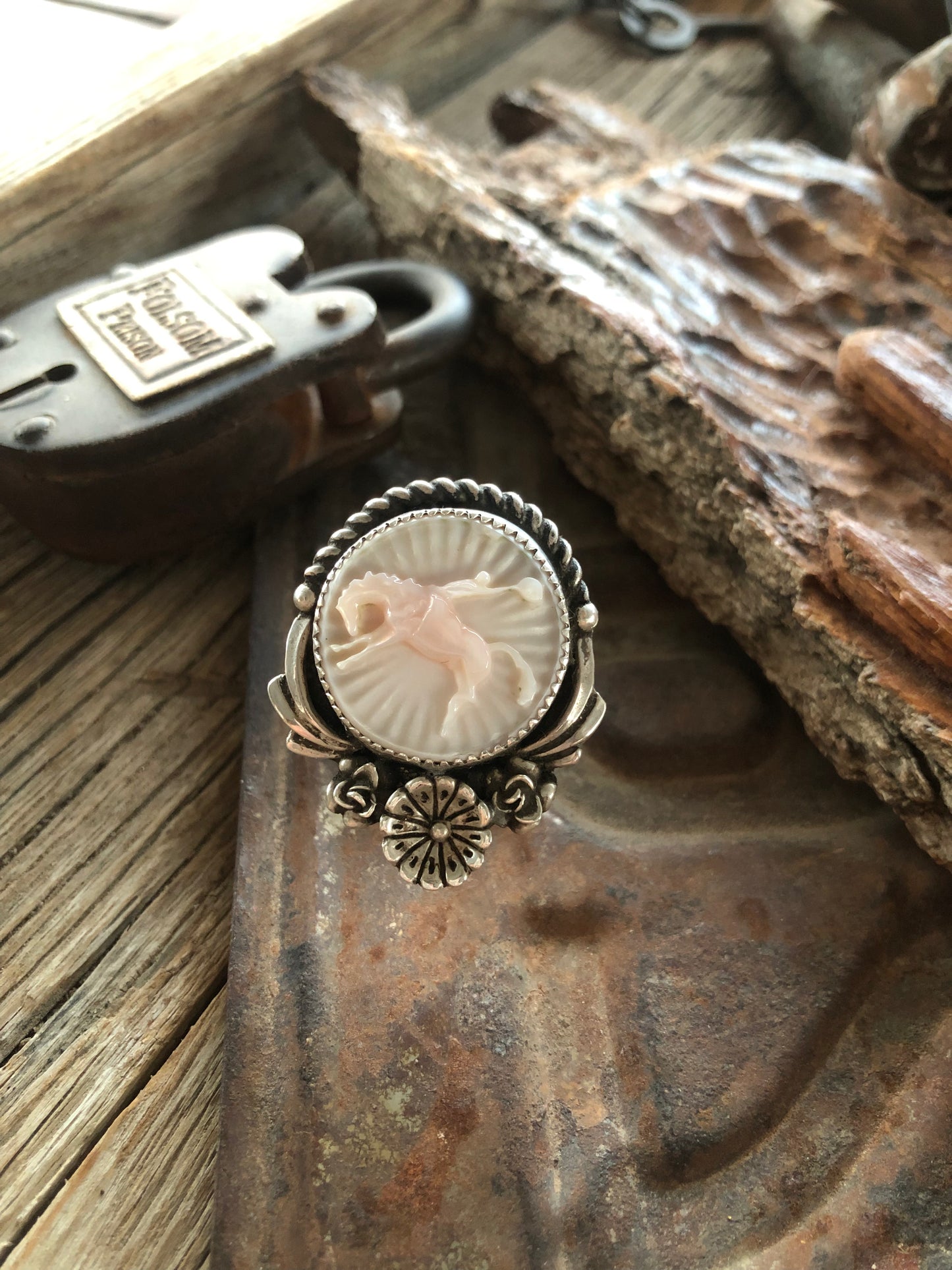 MOP Bronc Rider Ring Size 7.5