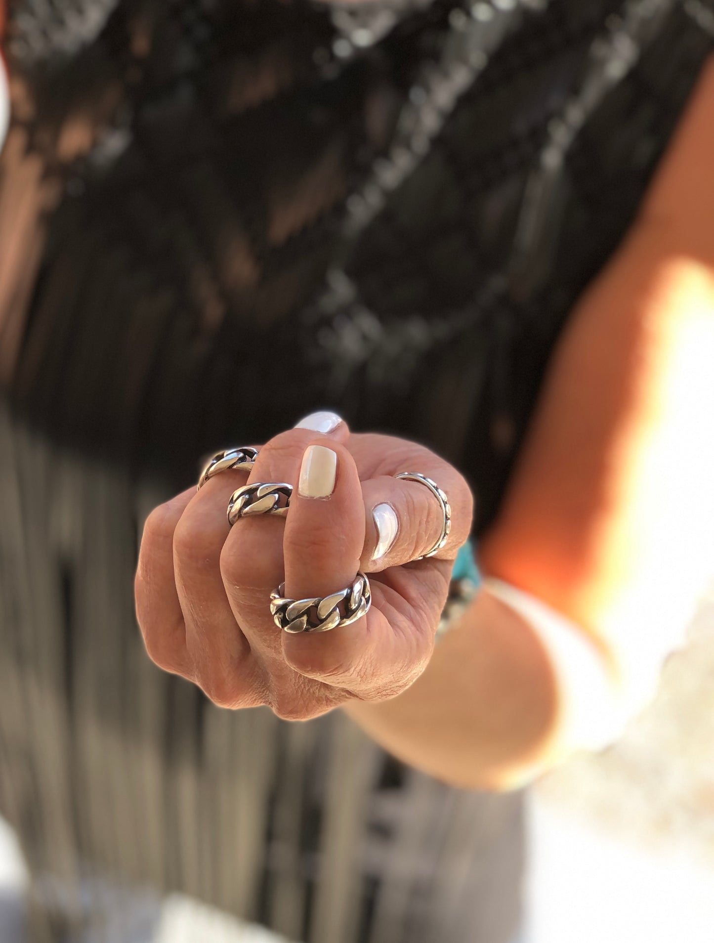 .925 Cuban Curb Chain Ring