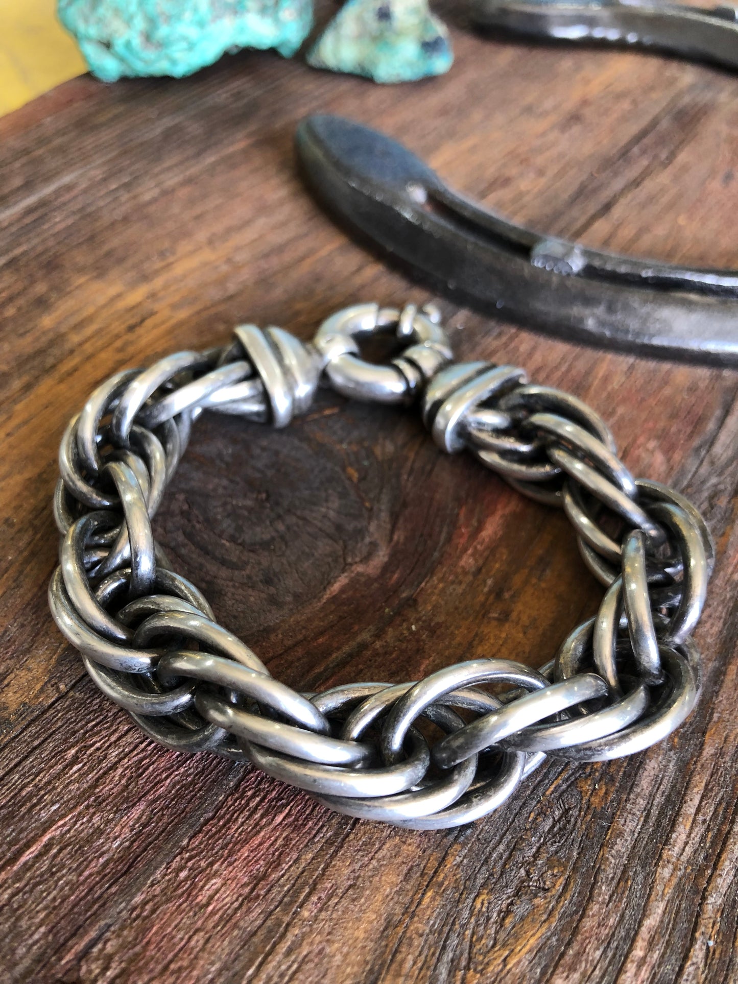 Vintage Heavy Rope Twist Chain Bracelet