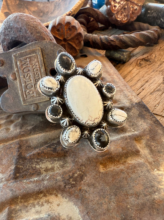 Multi Stone Cluster Ring