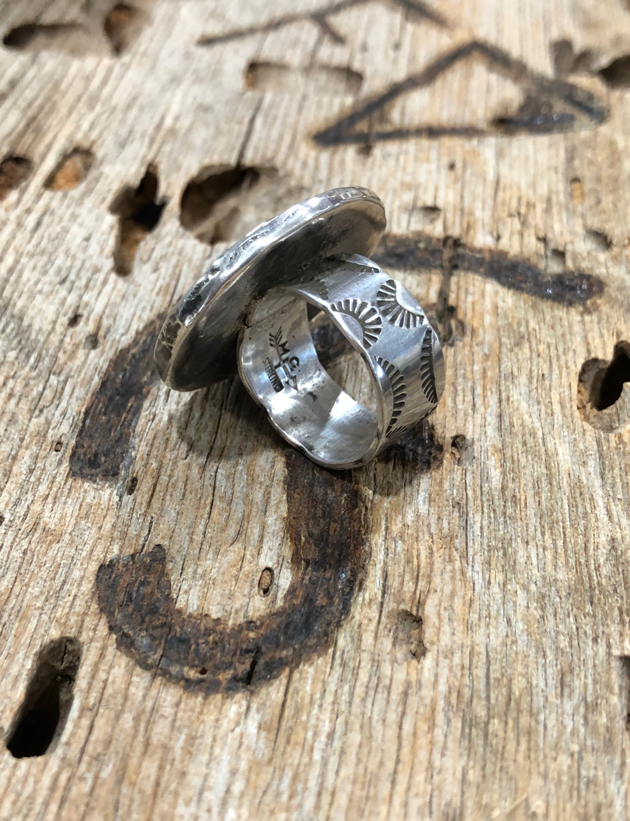 NO BULL Sterling Statement Ring Size 7.5