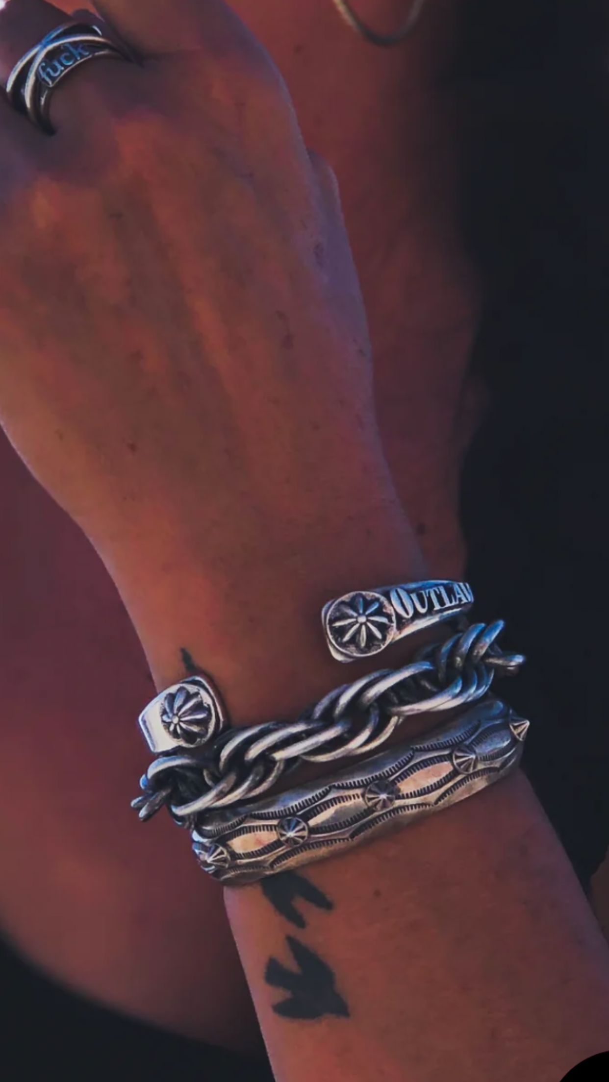 Vintage Heavy Rope Twist Chain Bracelet