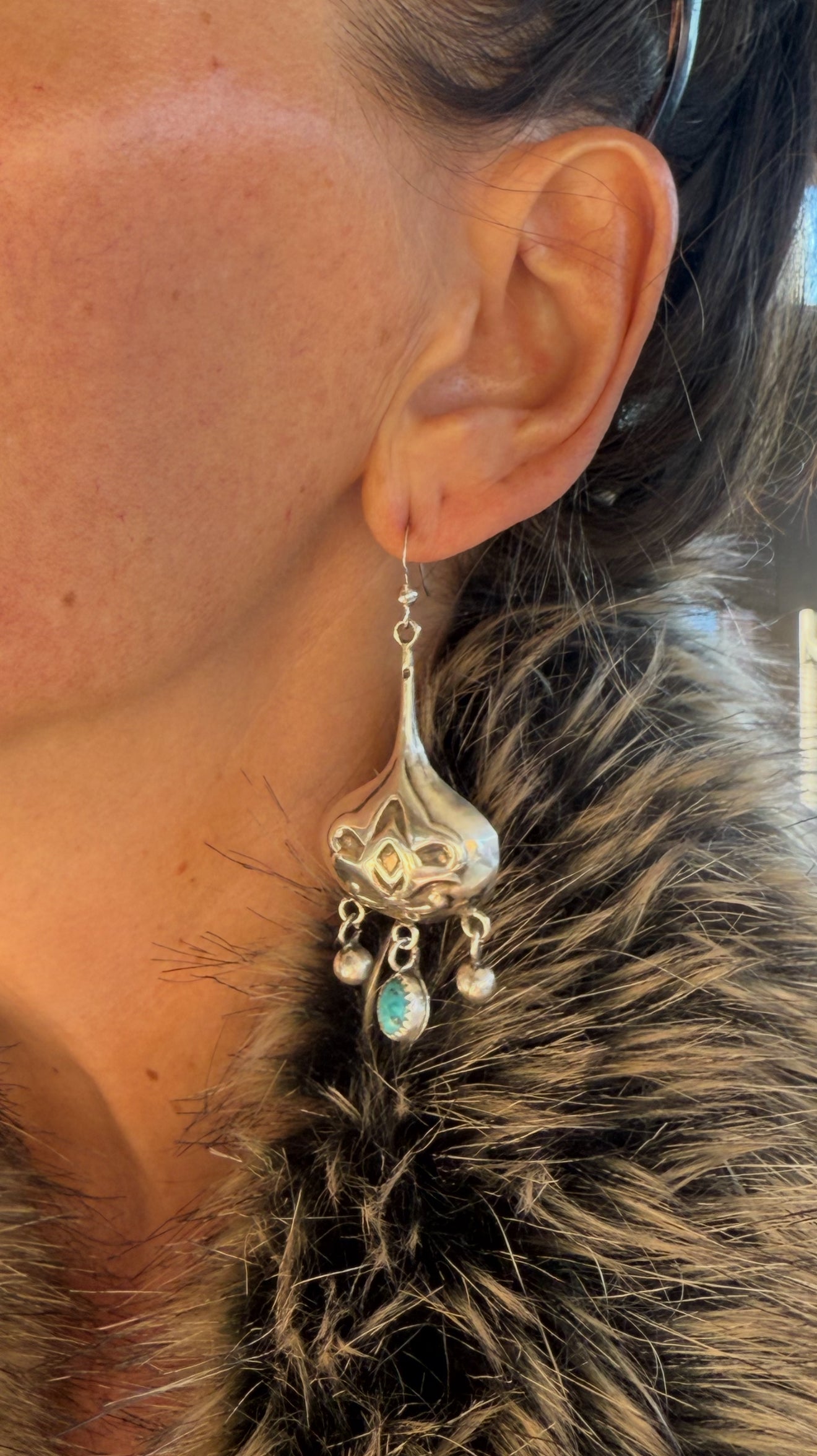 Sterling & Kingman Lotus Earrins
