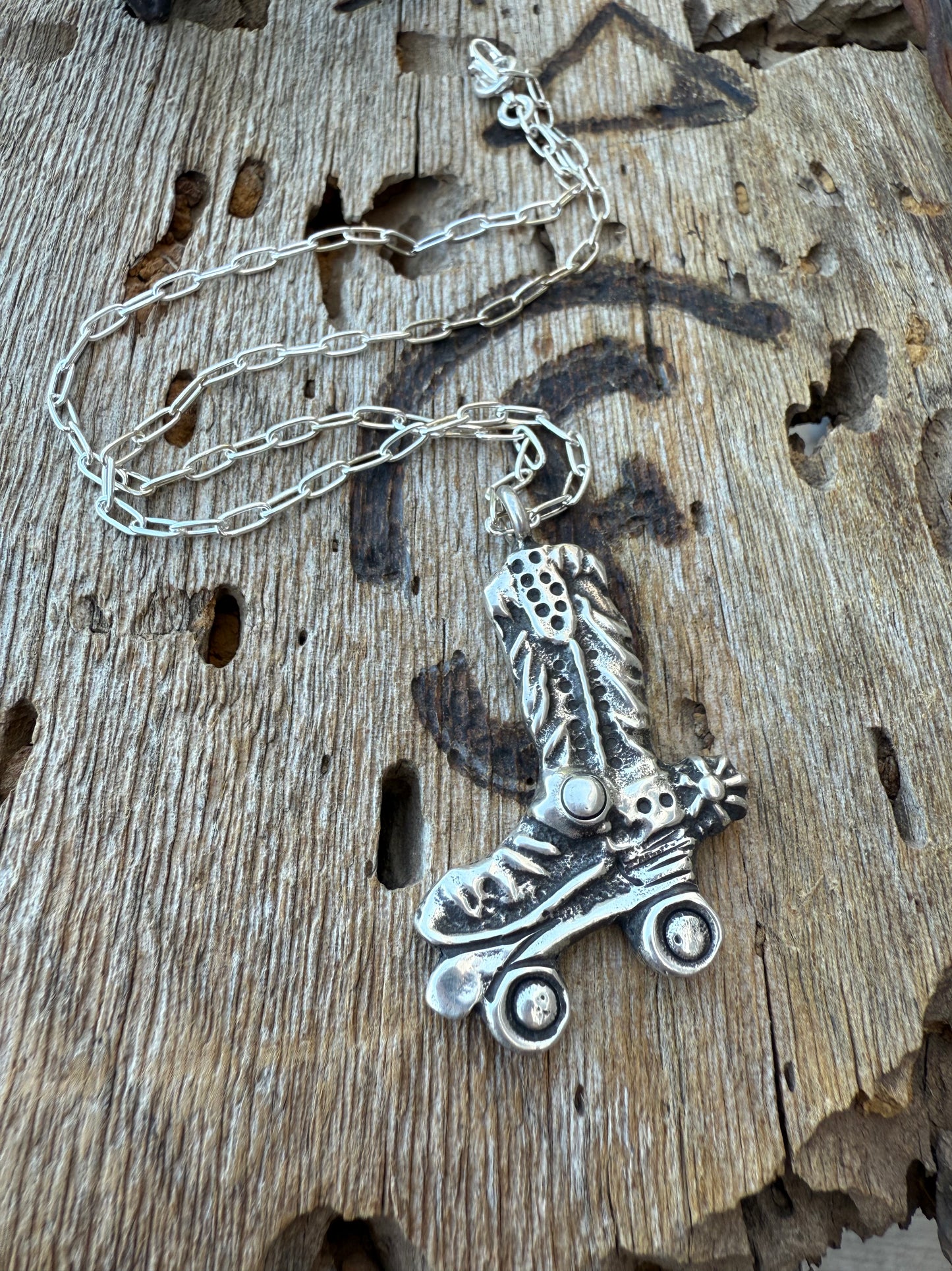 Heavy Sterling “Skoot” Necklace
