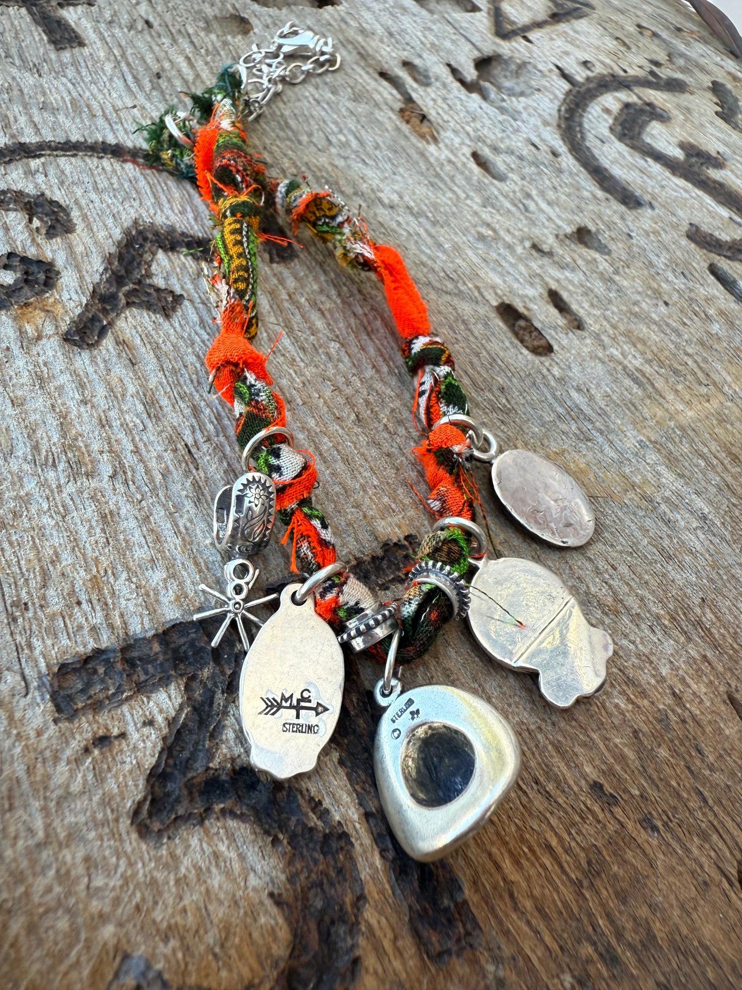 Cowboy Hat 5 Charm Bandana Necklace