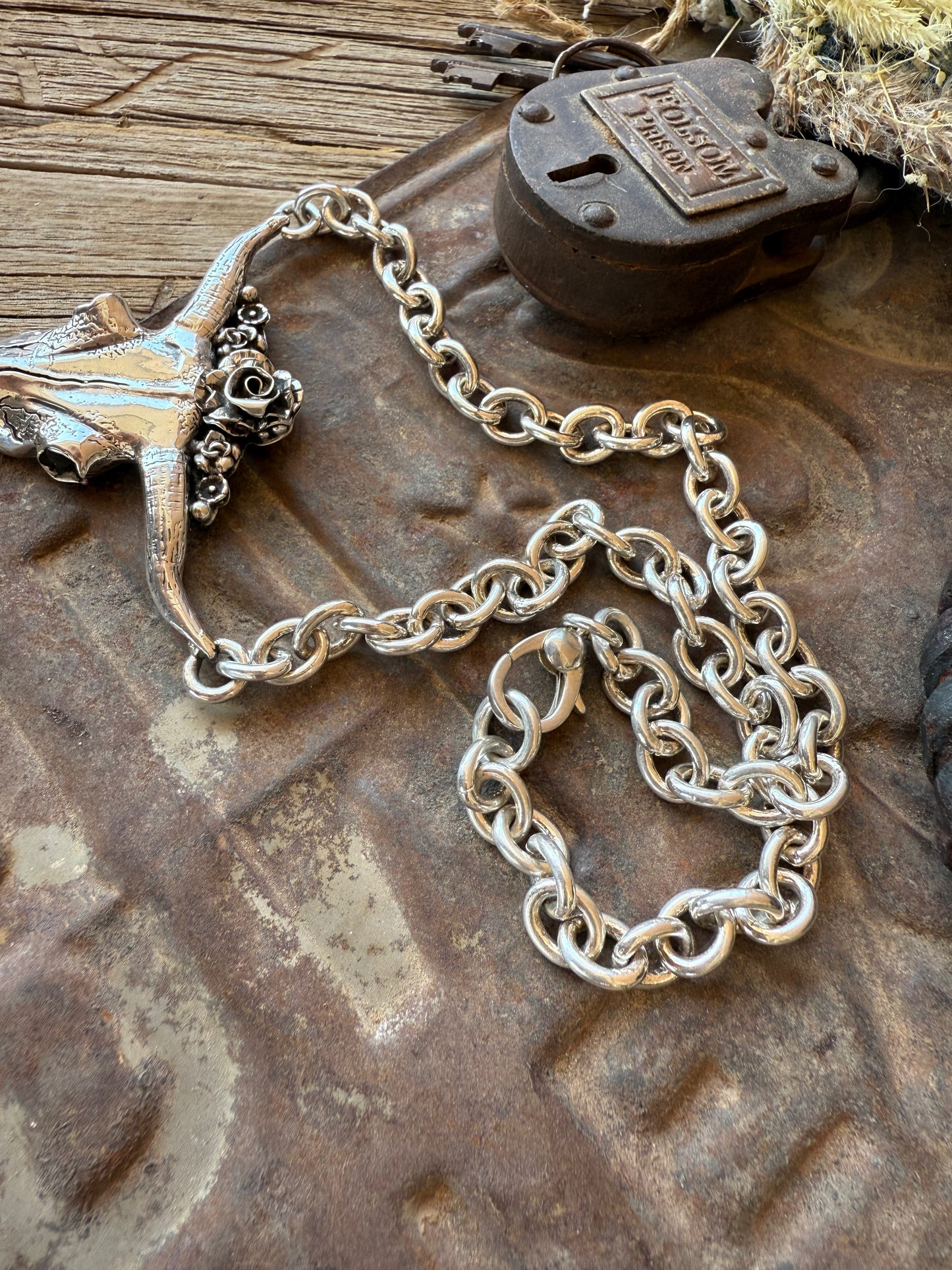Sterling Longhorn Necklace