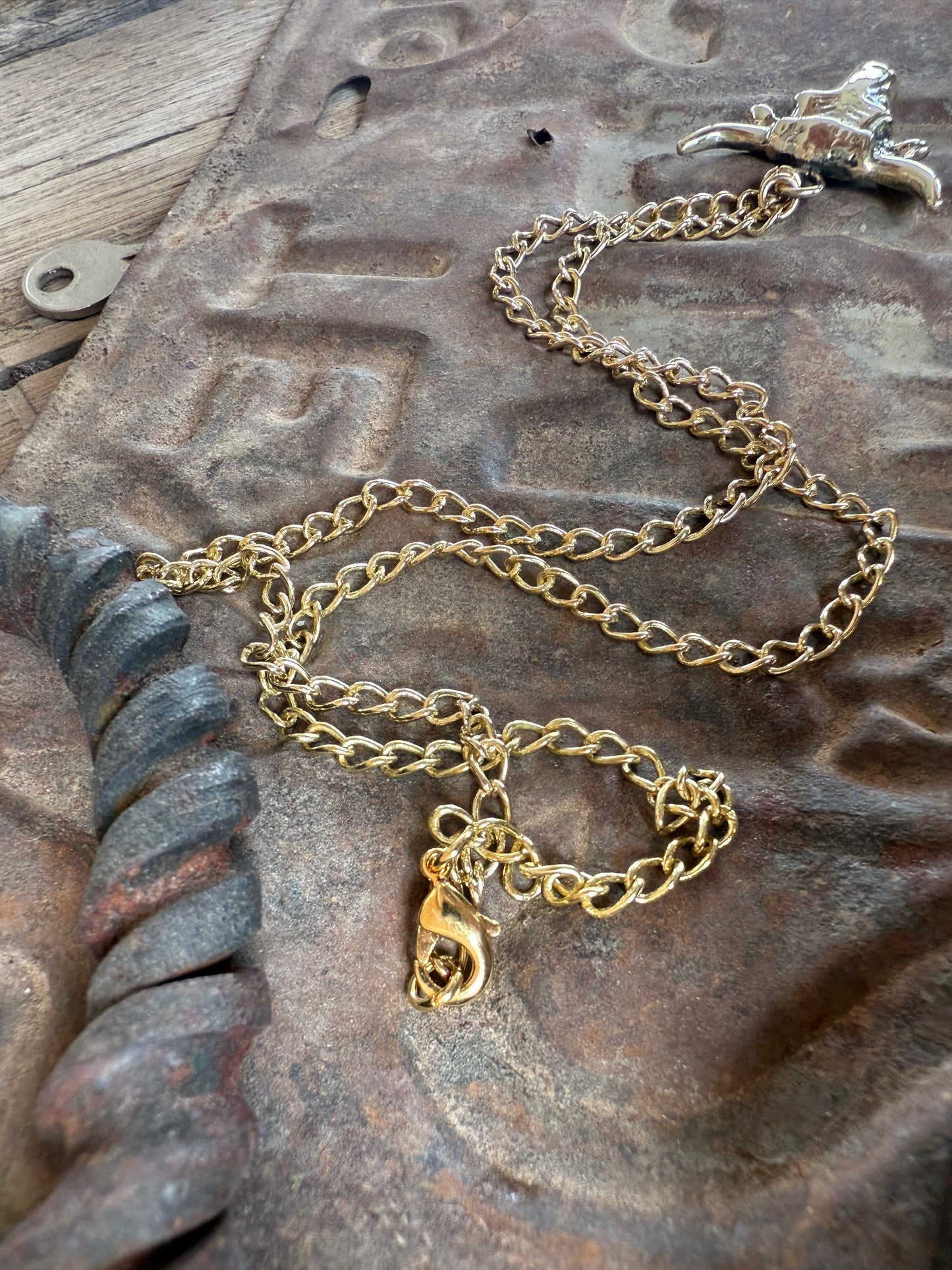 Golden Steer Necklace