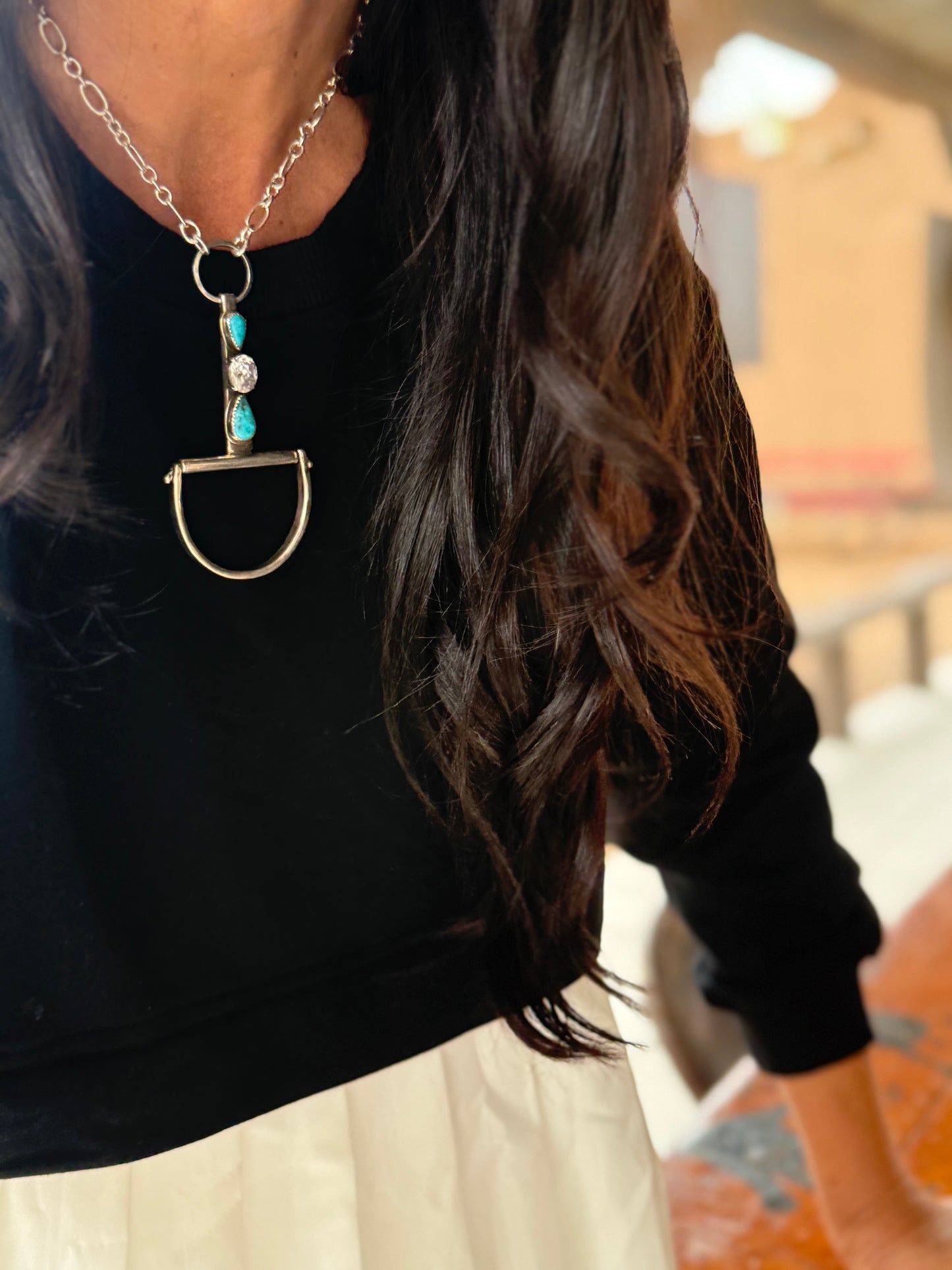 .925 Snaffle Bit Statement Necklace