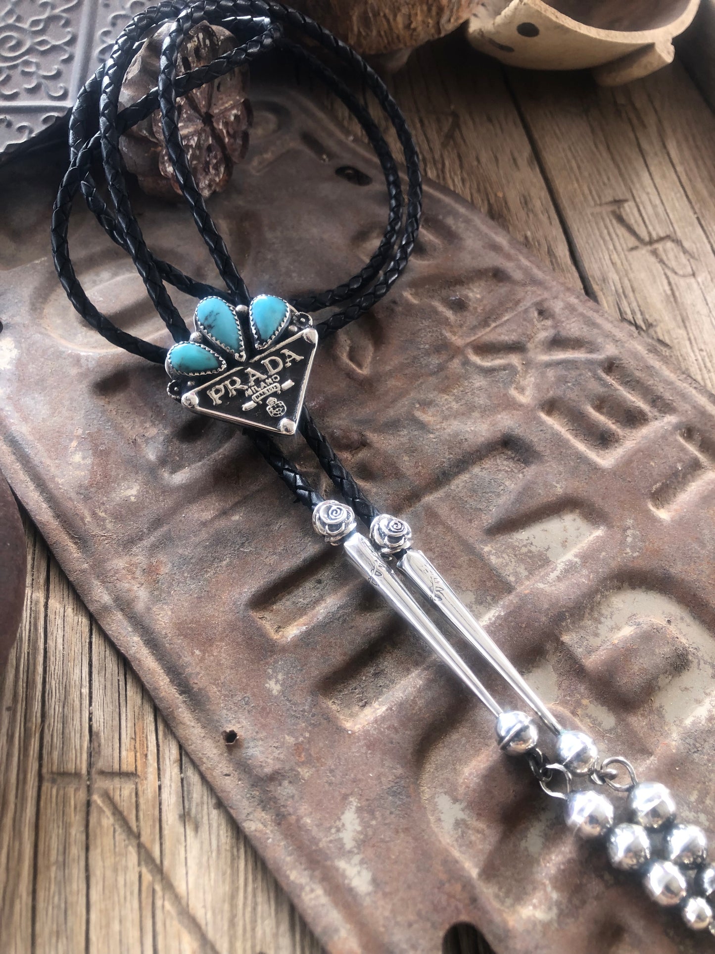 Kingman Turquoise Logo Bolo
