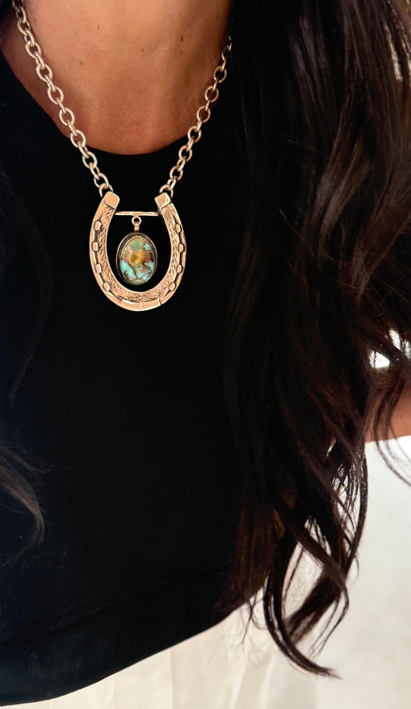 .925 Horseshoe & Royston Necklace