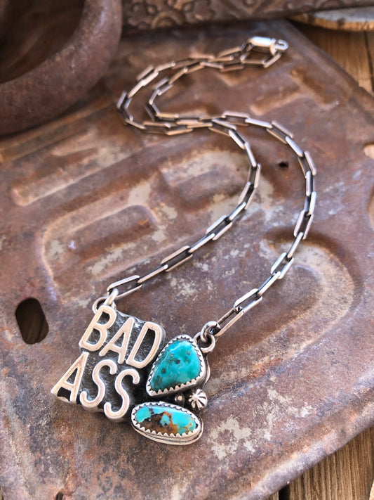 BADASS Turquoise Statement Necklace