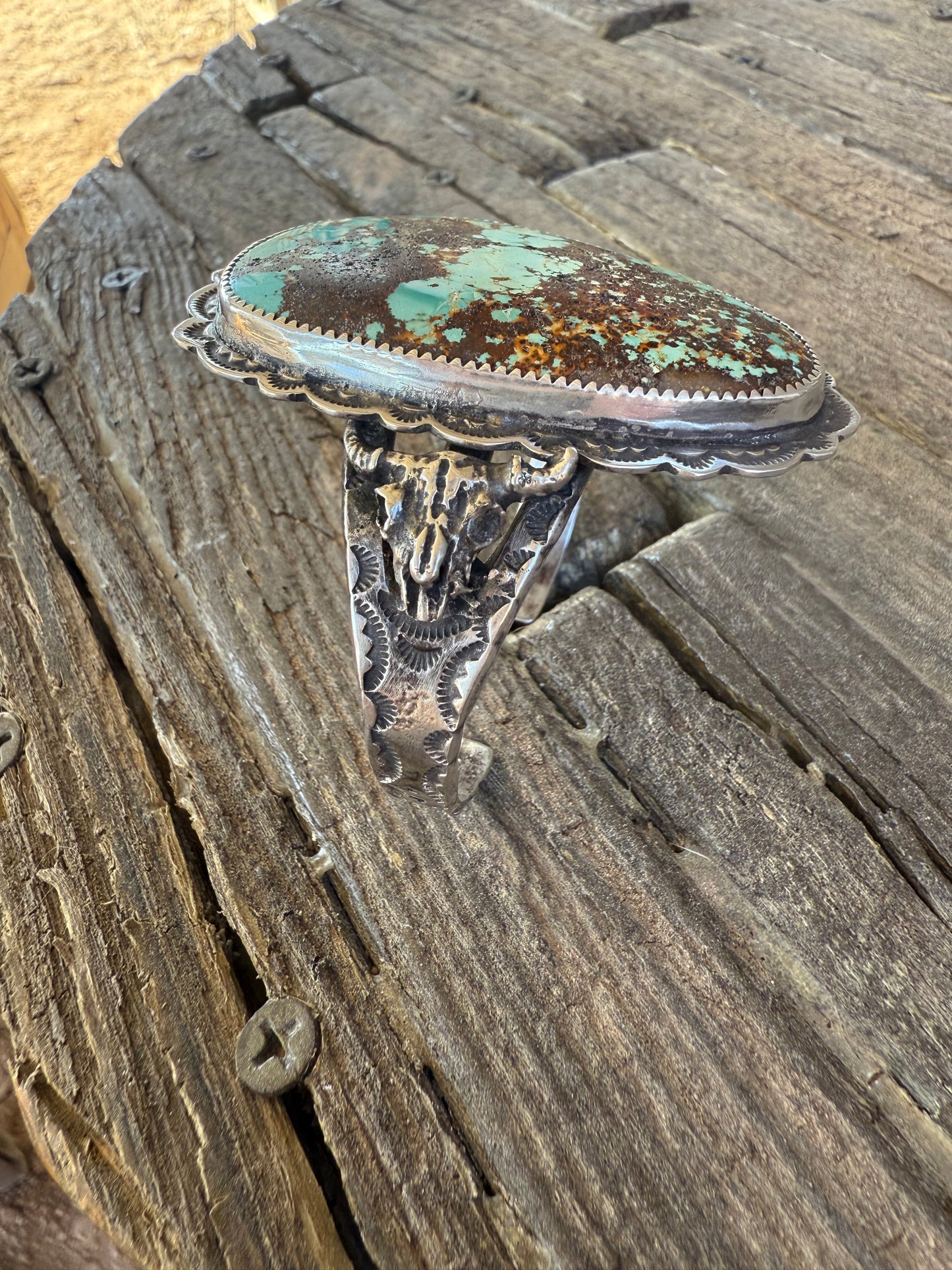 Sterling Silver & Pilot Mountain Cuff Bracelet
