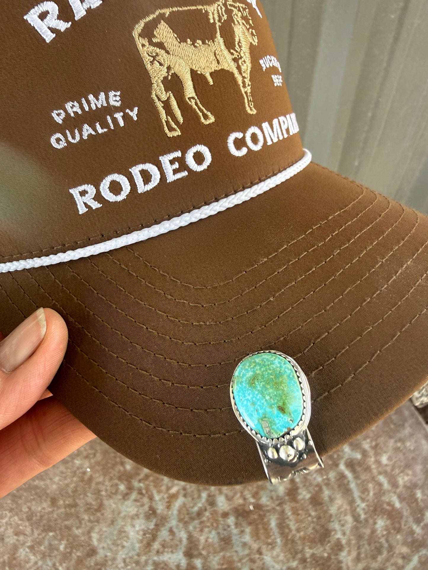 Turquoise Mountain Brim Bling