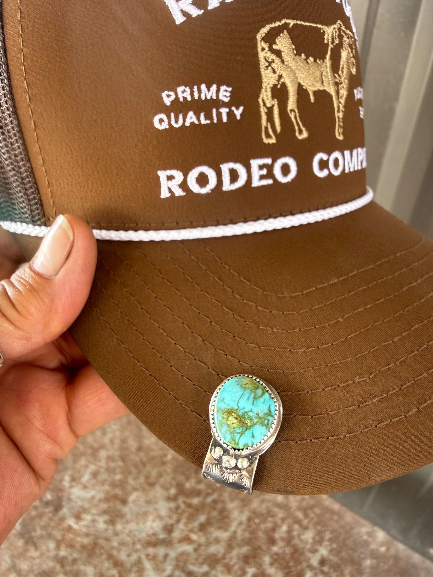 Turquoise Mountain Brim Bling