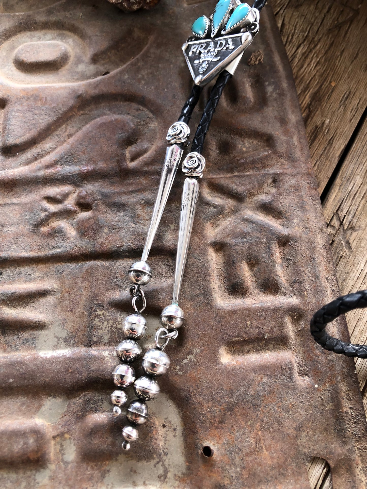 Kingman Turquoise Logo Bolo