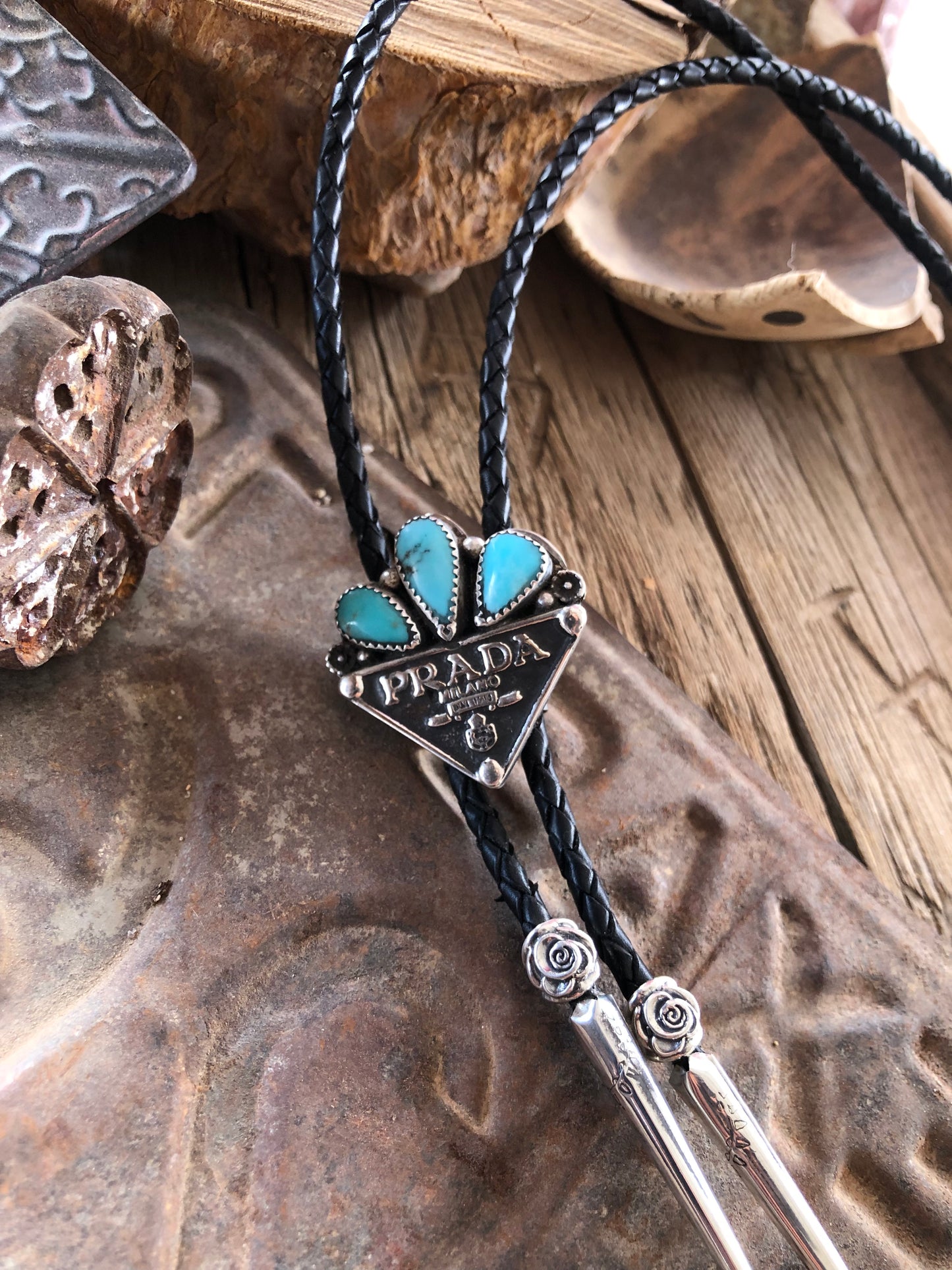 Kingman Turquoise Logo Bolo