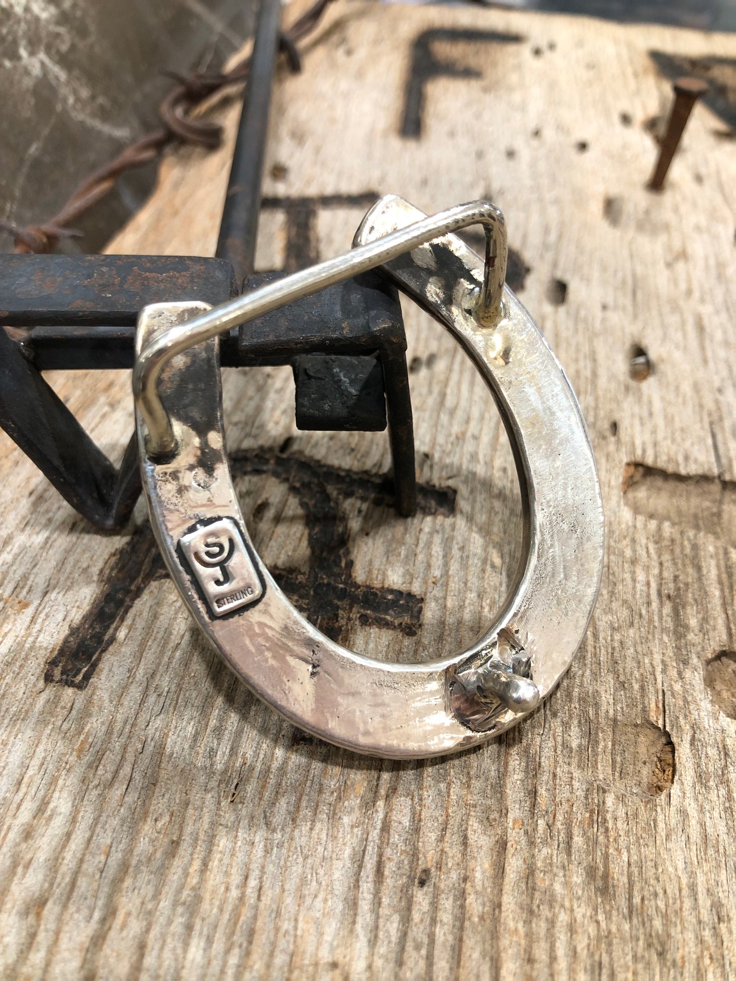 Solid Sterling Horseshoe Buckle