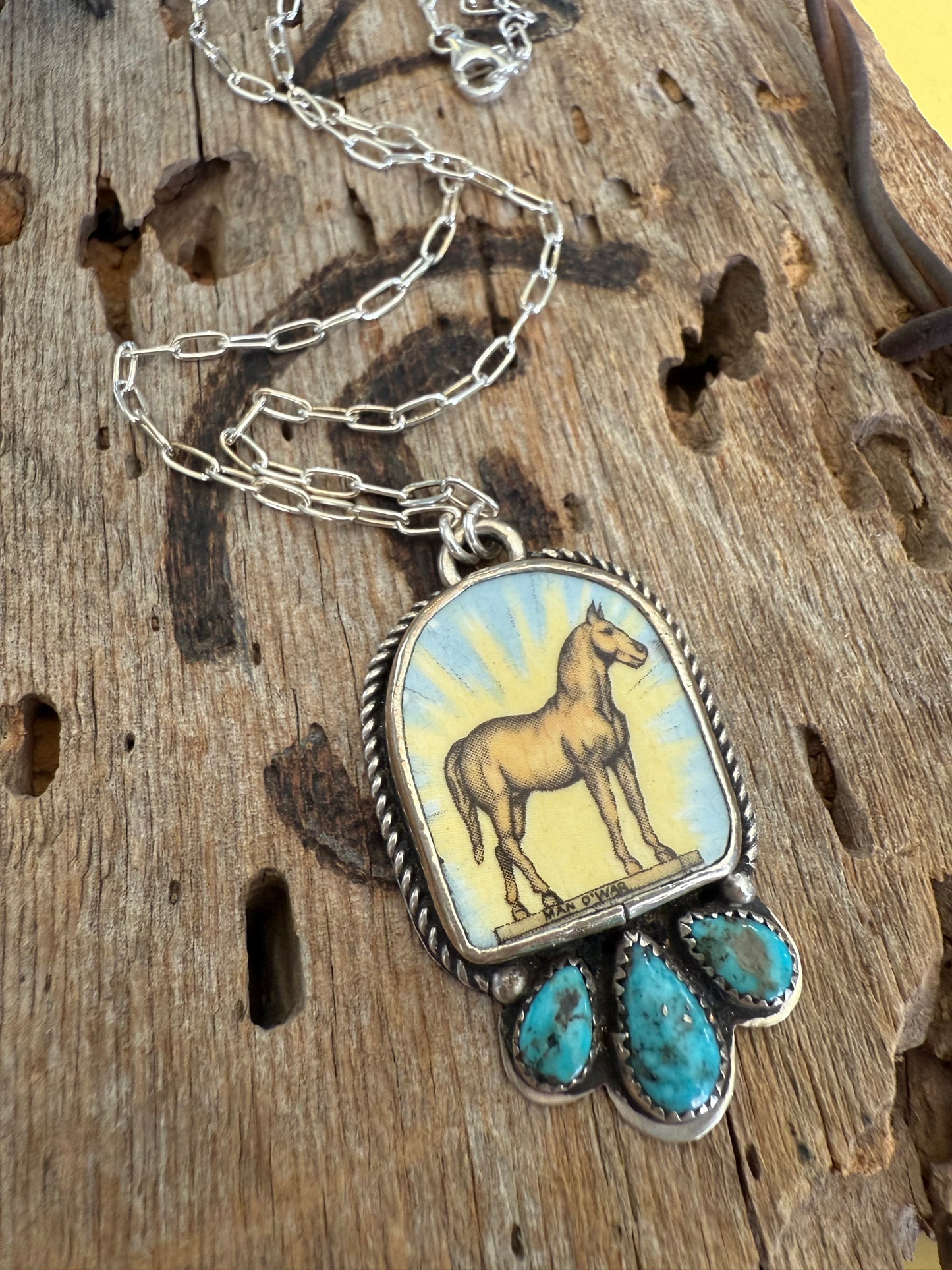 .925 Upcycled China Plate Necklace