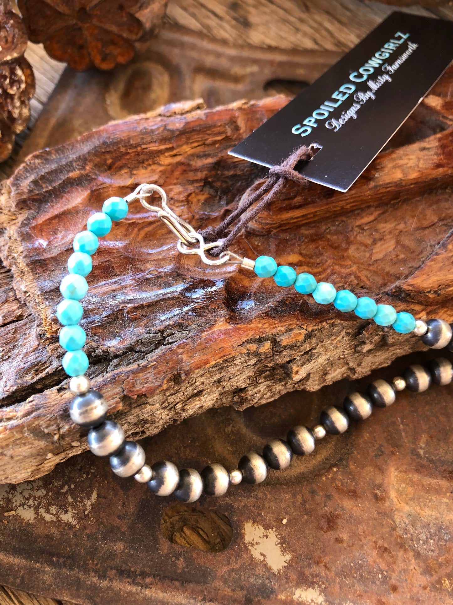 Fox Mine Faceted Turquoise Necklace**SALE
