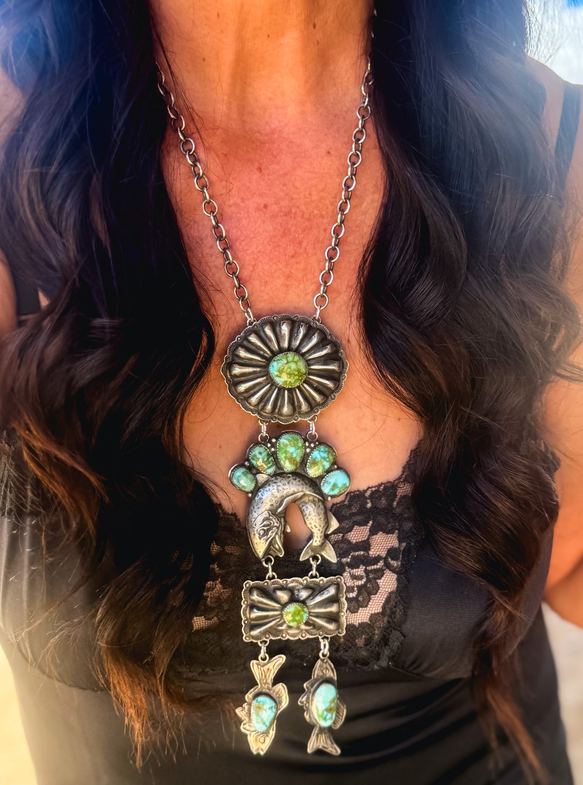 Turquoise Mountain Trout Lariat|Master Piece