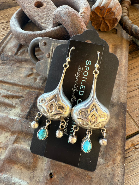Sterling & Kingman Lotus Earrins