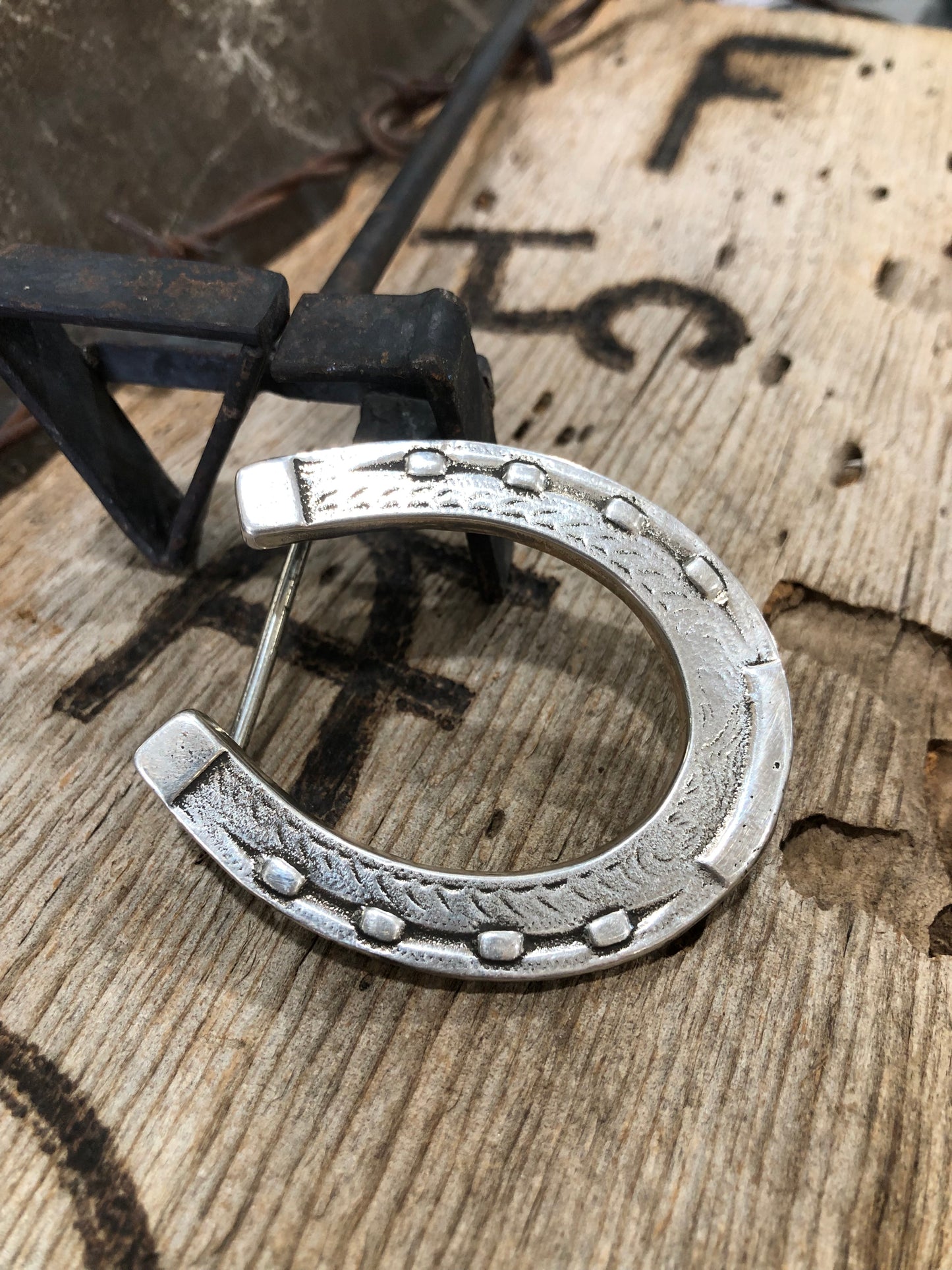 Solid Sterling Horseshoe Buckle