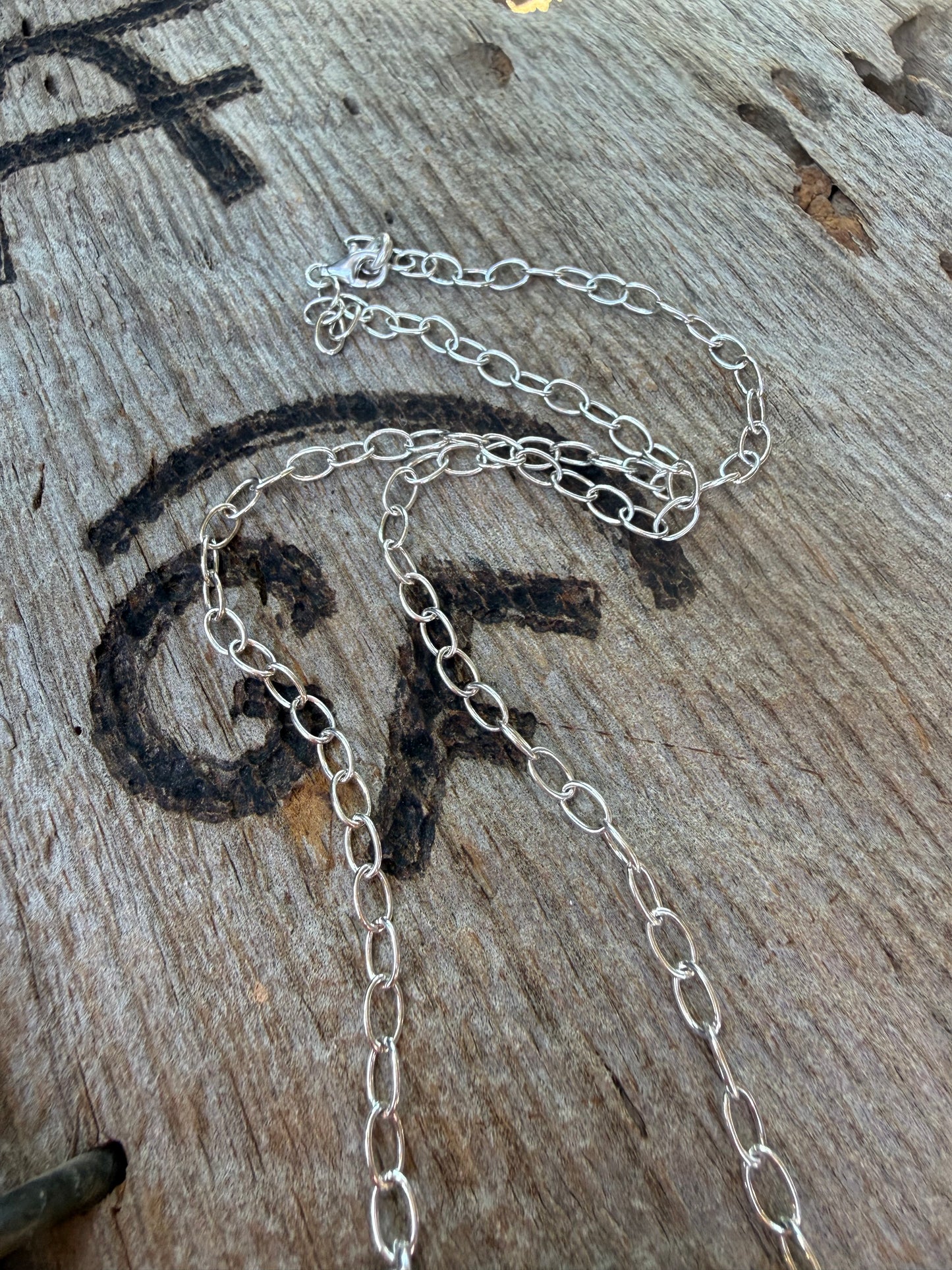 Sterling Silver Horse Head Necklace with Kingman Turquoise