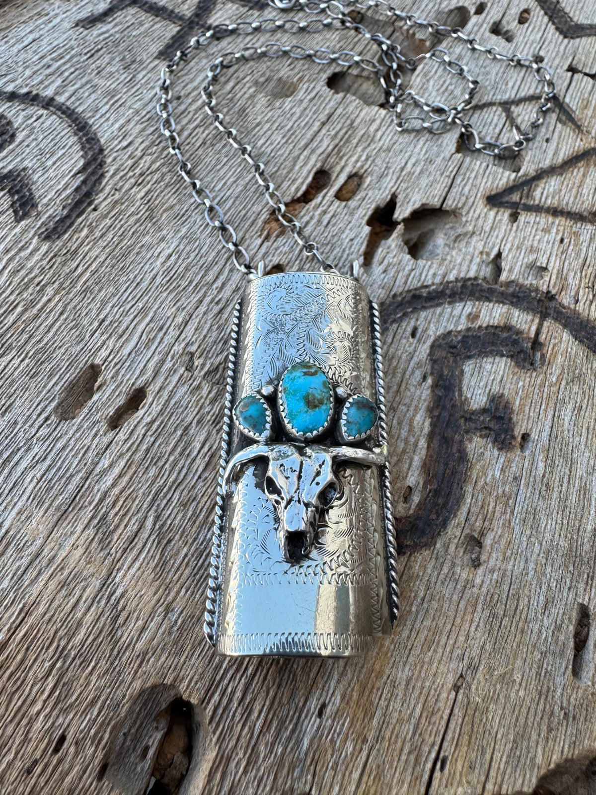 Rising Phoenix Turquoise | BIC Lighter Case Necklace