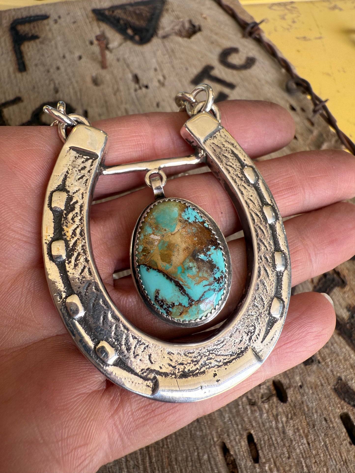 .925 Horseshoe & Royston Necklace