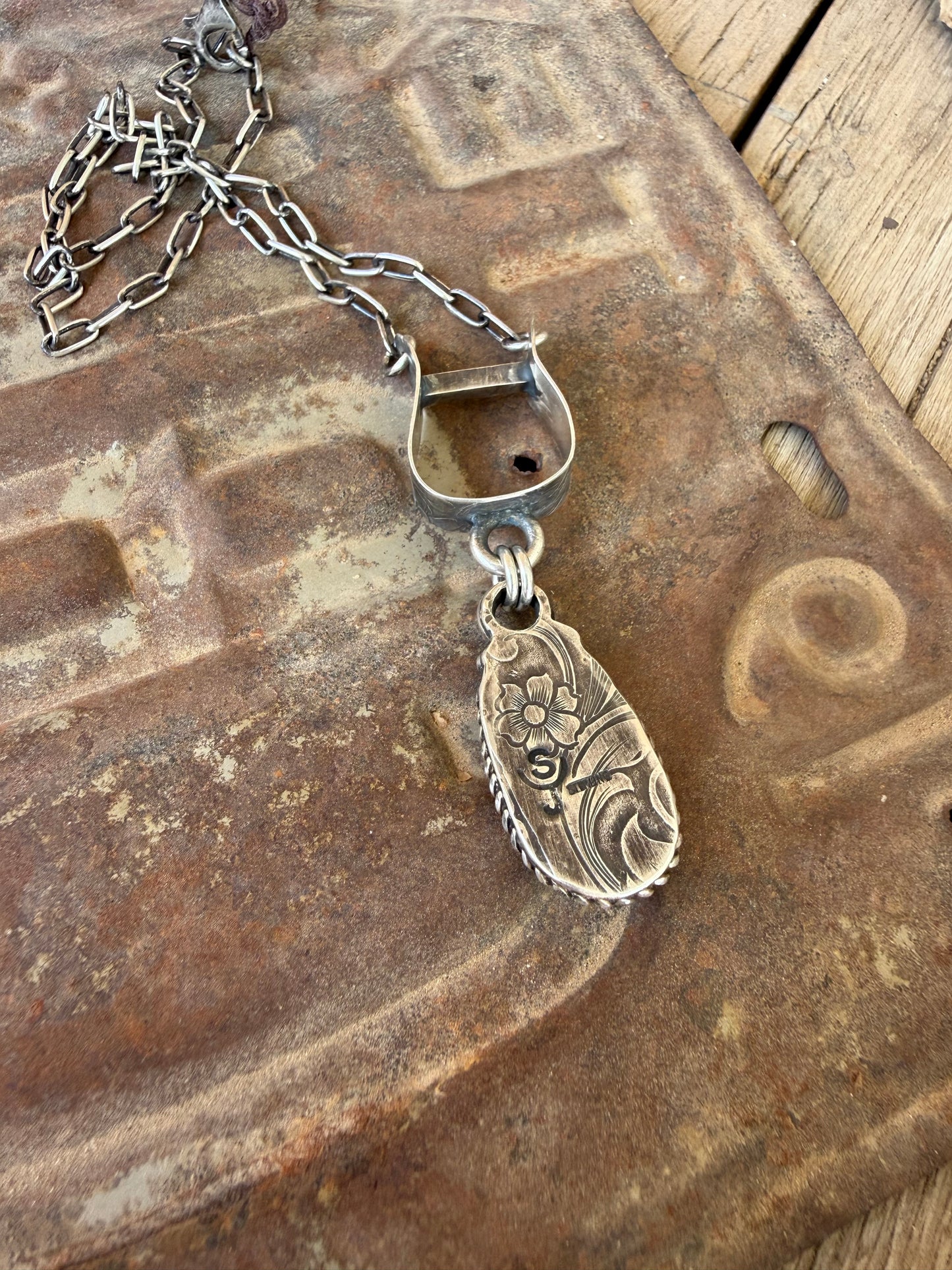 Golden Hills Stirrup Necklace