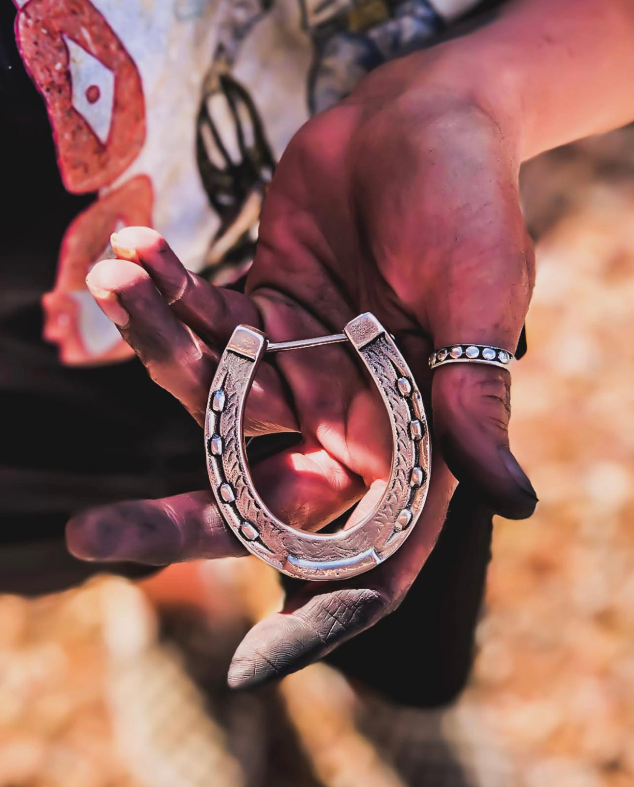 Solid Sterling Horseshoe Buckle
