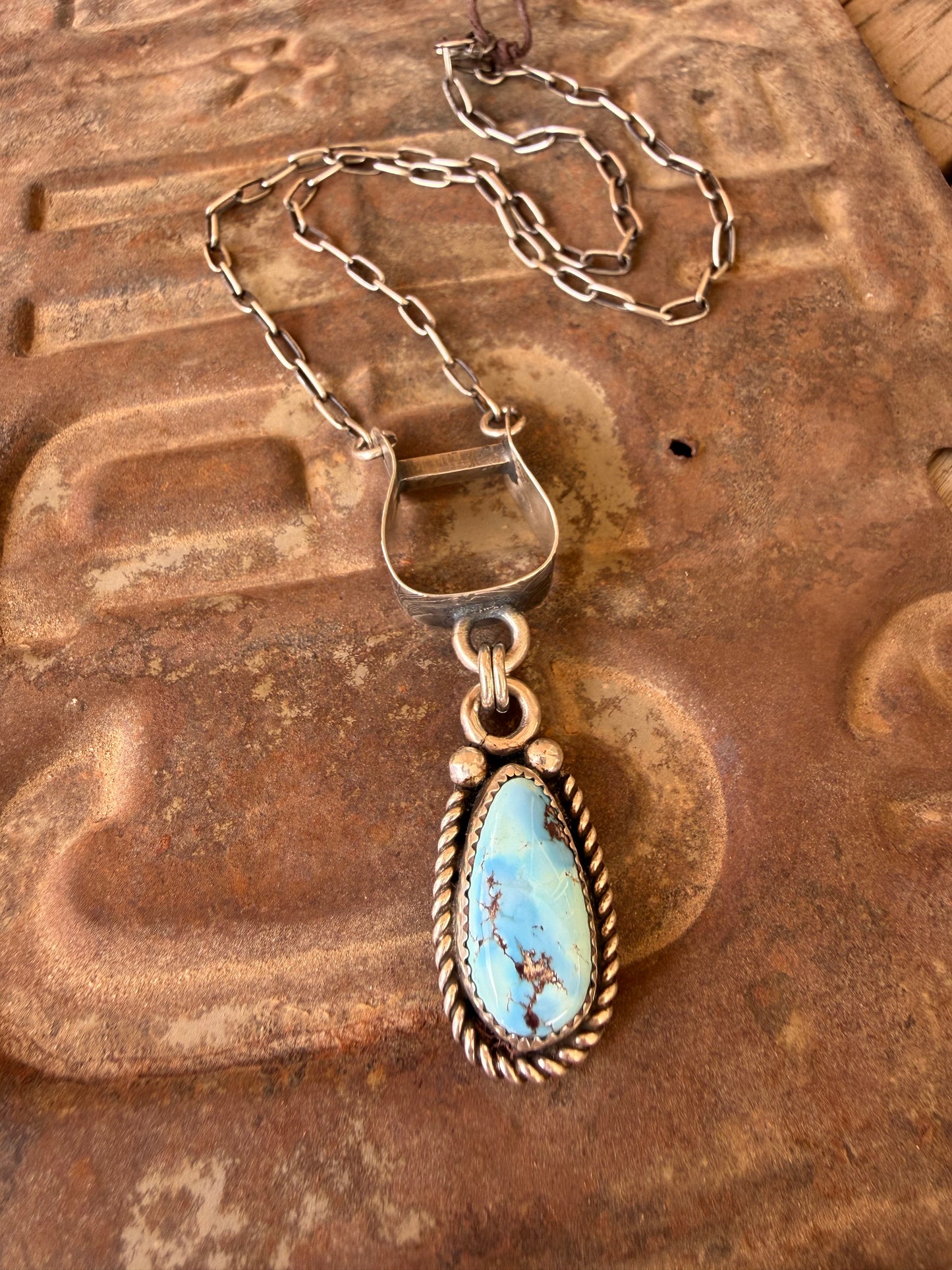 Golden Hills Stirrup Necklace