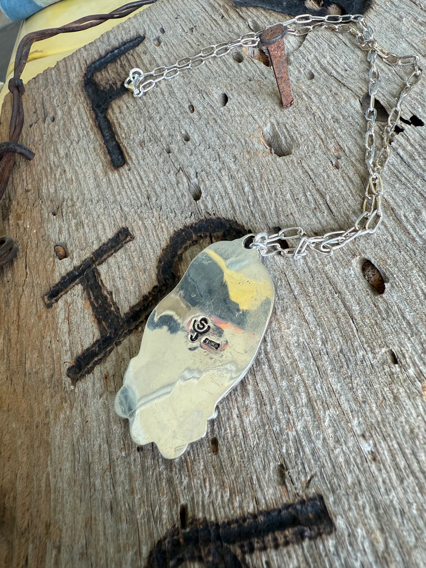 .925 Upcycled China Plate Necklace