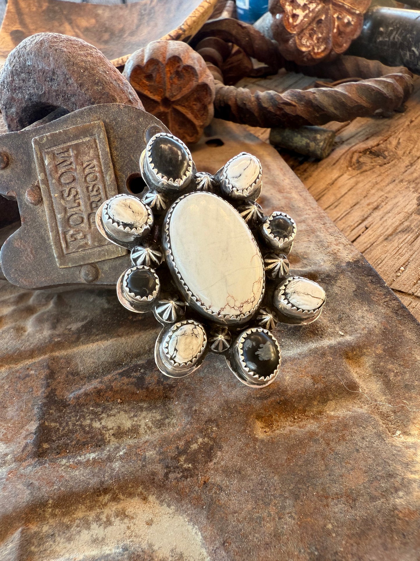 Multi Stone Cluster Ring