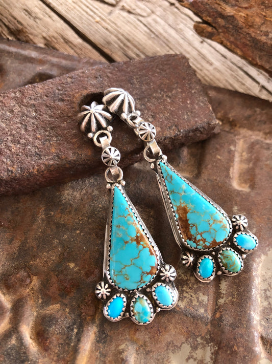 Mixed Mine Turquoise Statement Earrings